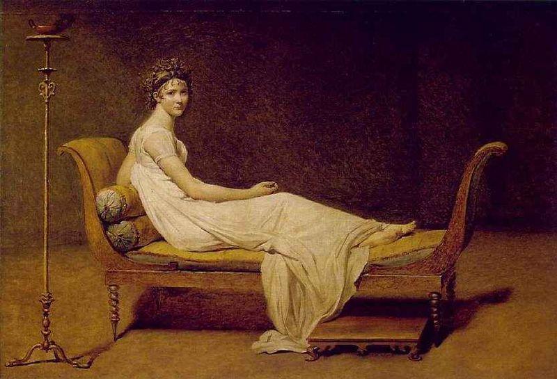 Jacques-Louis  David Portrait of Madame Recamier France oil painting art